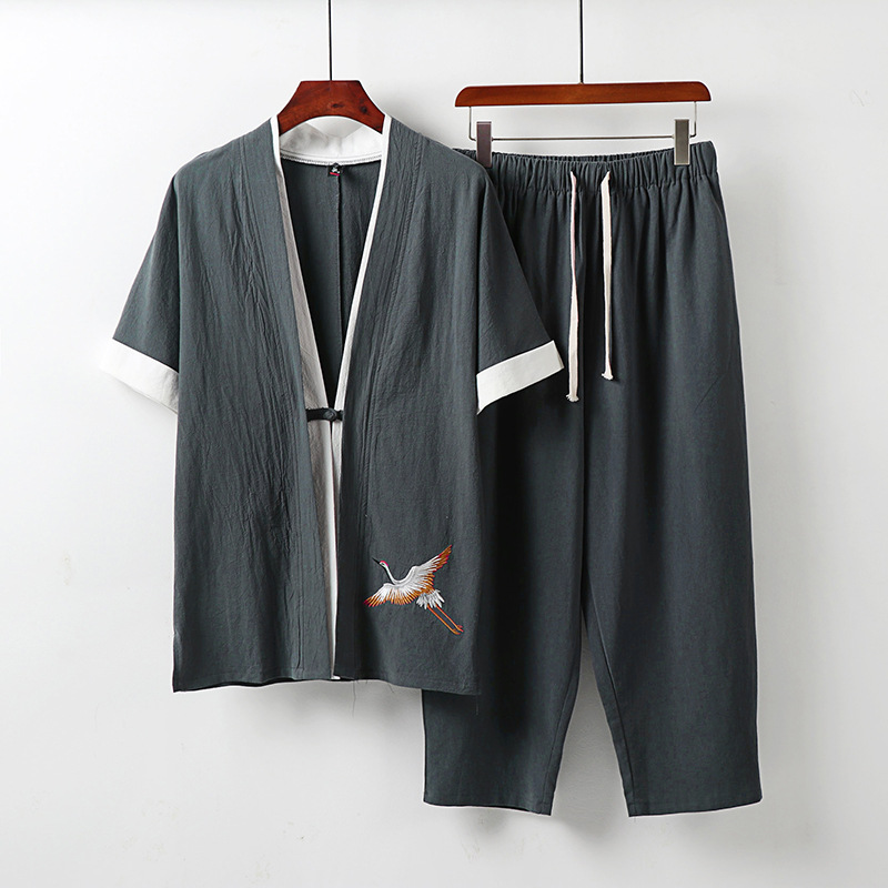 Men's Plus Size Clothing Big T - Summer Clothing Men Linen ulasan dan harga
