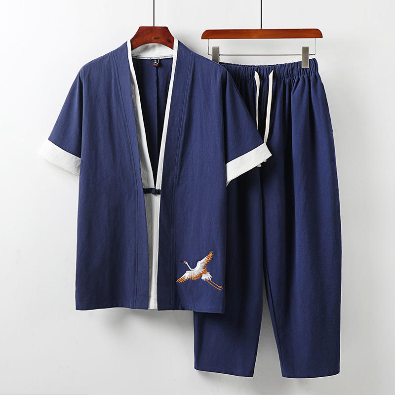 Men's Plus Size Clothing Big T - Summer Clothing Men Linen ulasan dan harga