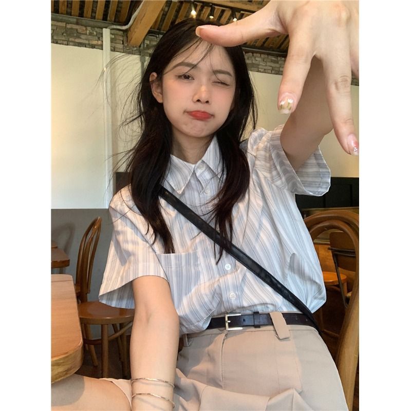 Shirts Women Bamboo-linen Blen - Crop Blouse Linen ulasan dan harga