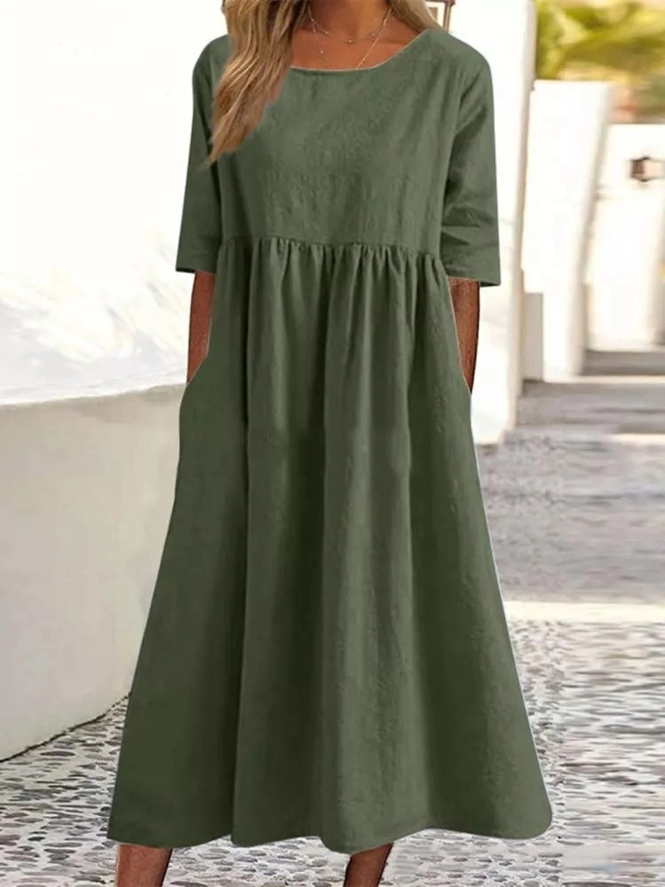 New Fashionable Women's Crew N - Summer Clothing Colors ulasan dan harga