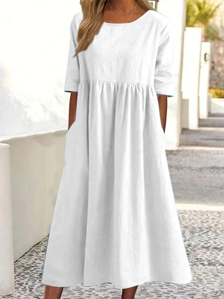 New Fashionable Women's Crew N - Summer Clothing Colors ulasan dan harga