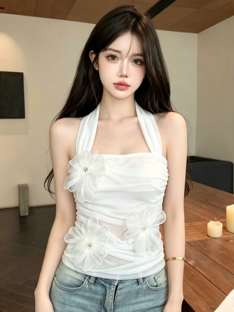 Korean Style Heavy Work 3D Flo - Summer Clothing Work ulasan dan harga