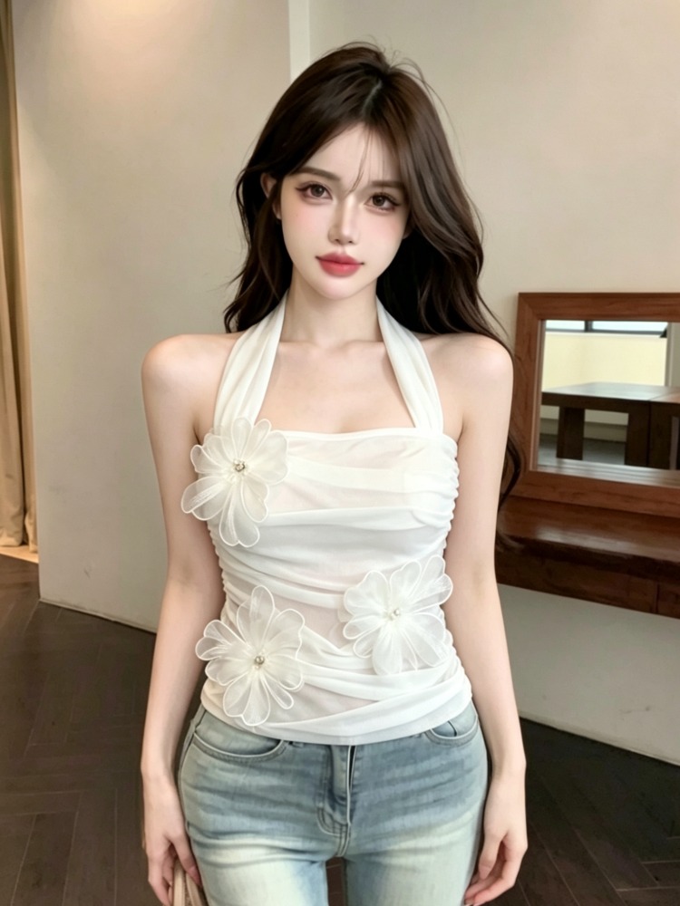 Korean Style Heavy Work 3D Flo - Summer Clothing Work ulasan dan harga