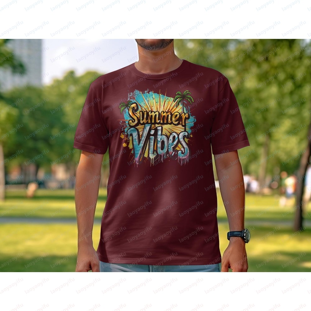 Unisex Summer Vibes T-Shirt Co - Summer Vibes Clothing Men ulasan dan harga