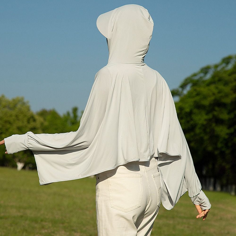 Ice Silk Sunscreen Shawl Long  - Summer Clothing Drive ulasan dan harga