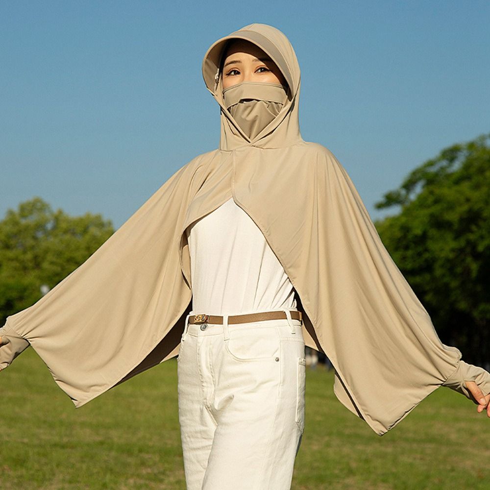 Ice Silk Sunscreen Shawl Long  - Summer Clothing Drive ulasan dan harga