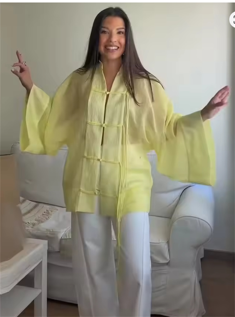 Women's Shirt 2026 Summer New  - Yellow Summer Clothing ulasan dan harga