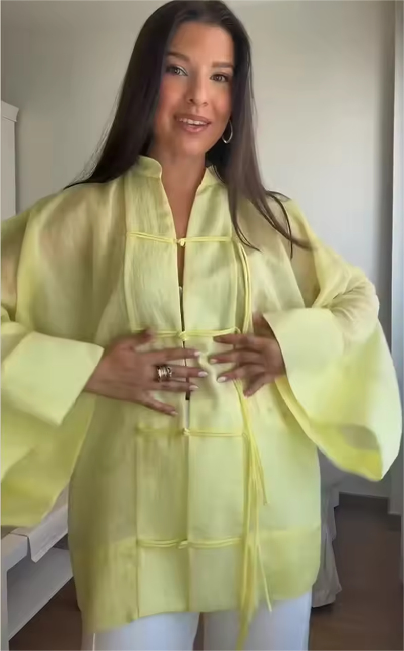 Women's Shirt 2026 Summer New  - Yellow Summer Clothing ulasan dan harga