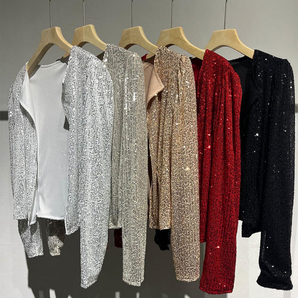 Party Blazer Sequin Decoration - Crew Clothing Summer Jacket ulasan dan harga