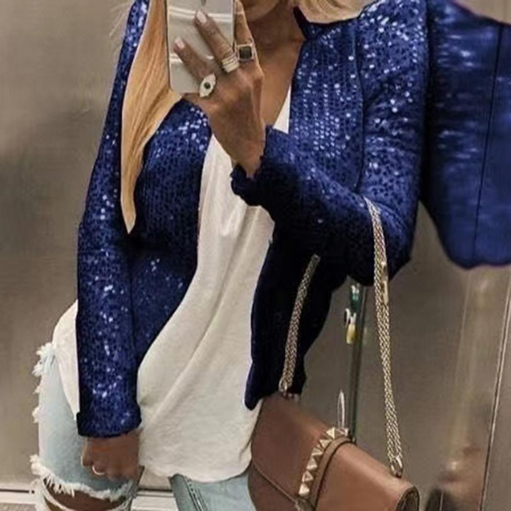 Party Blazer Sequin Decoration - Crew Clothing Summer Jacket ulasan dan harga