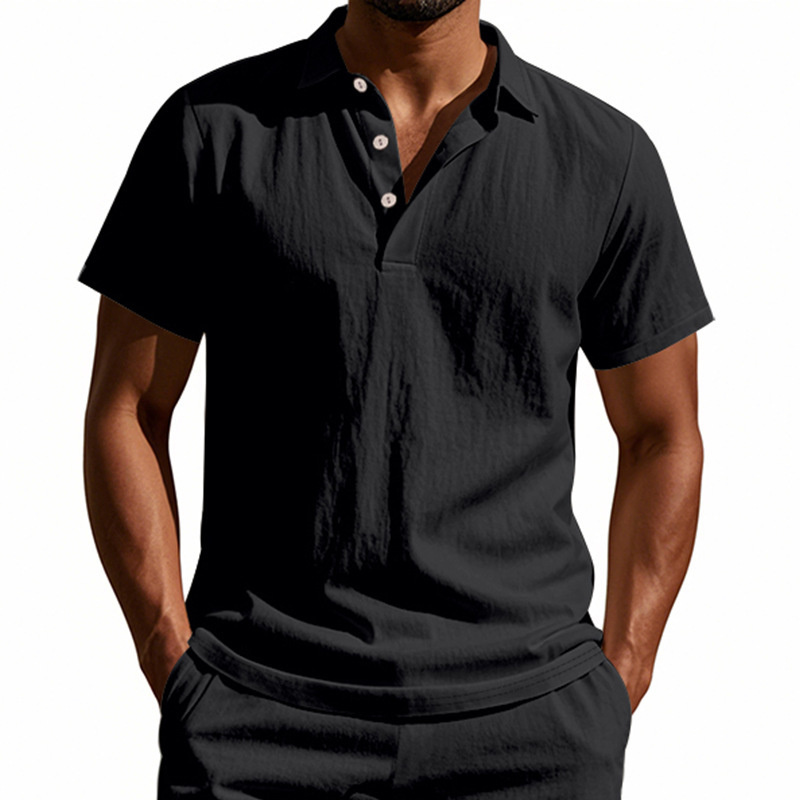 High-Quality 95% Linen Short-S - Summer Clothing Men Linen ulasan dan harga