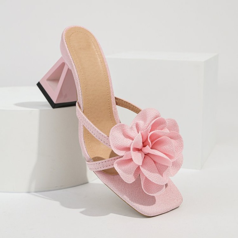Womens 3D Flower Decor Sandals - Summer Holiday Clothing Women ulasan dan harga