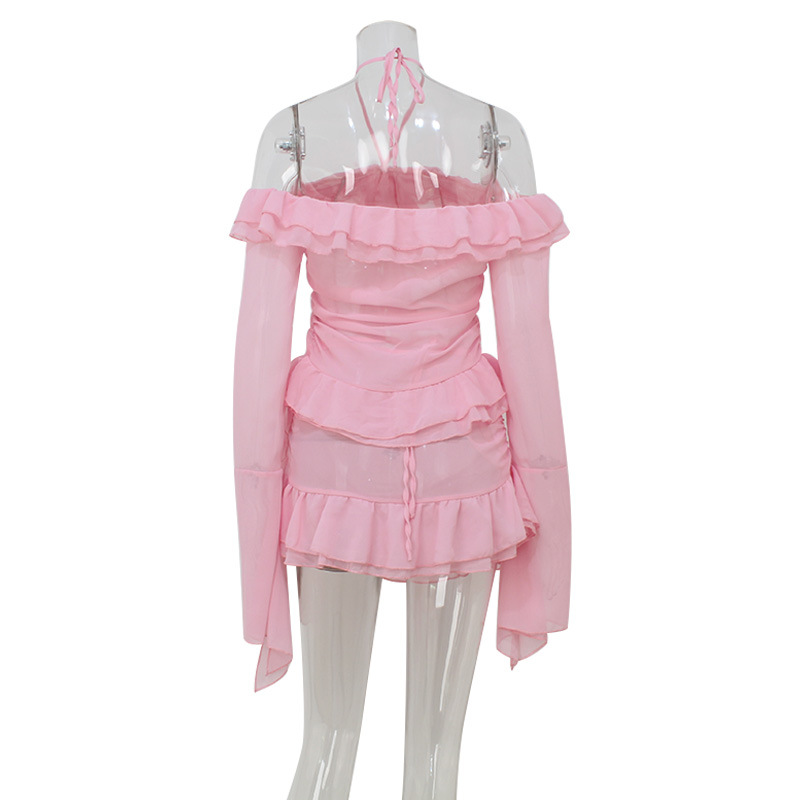 Women Holiday Sweet Ruffles 2  - Off Shoulder Blouse ulasan dan harga