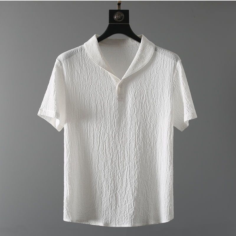 Summer Ultra-thin Two-piece Ic - Summer Clothing Men Linen ulasan dan harga