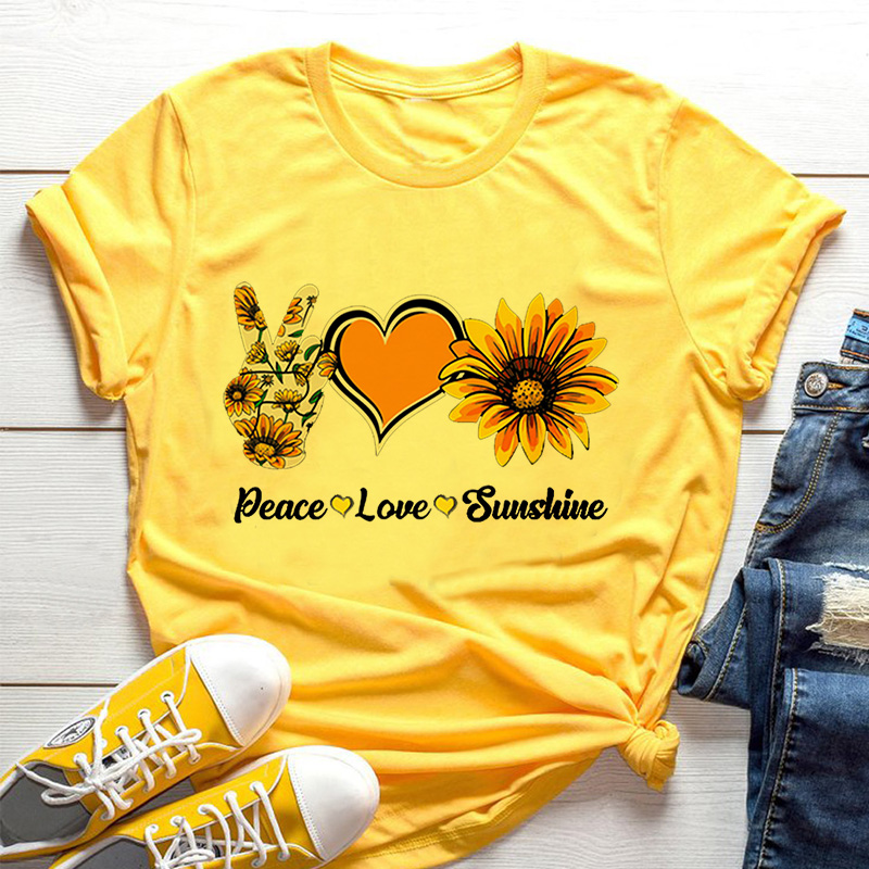Yellow Women's T-shirt  Sunflo - Yellow Summer Clothing ulasan dan harga