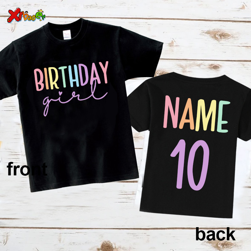 Birthday Girl T Shirt Party Ou - Summer Clothing Name ulasan dan harga