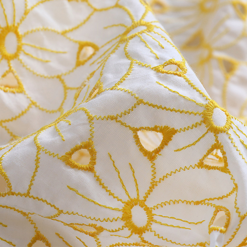 High quality cotton tecido Yel - Soft Summer Yellow Clothing ulasan dan harga