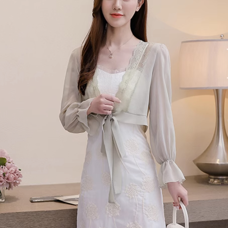 Sweet Blouses Women Flare Slee - Crop Blouse Linen ulasan dan harga