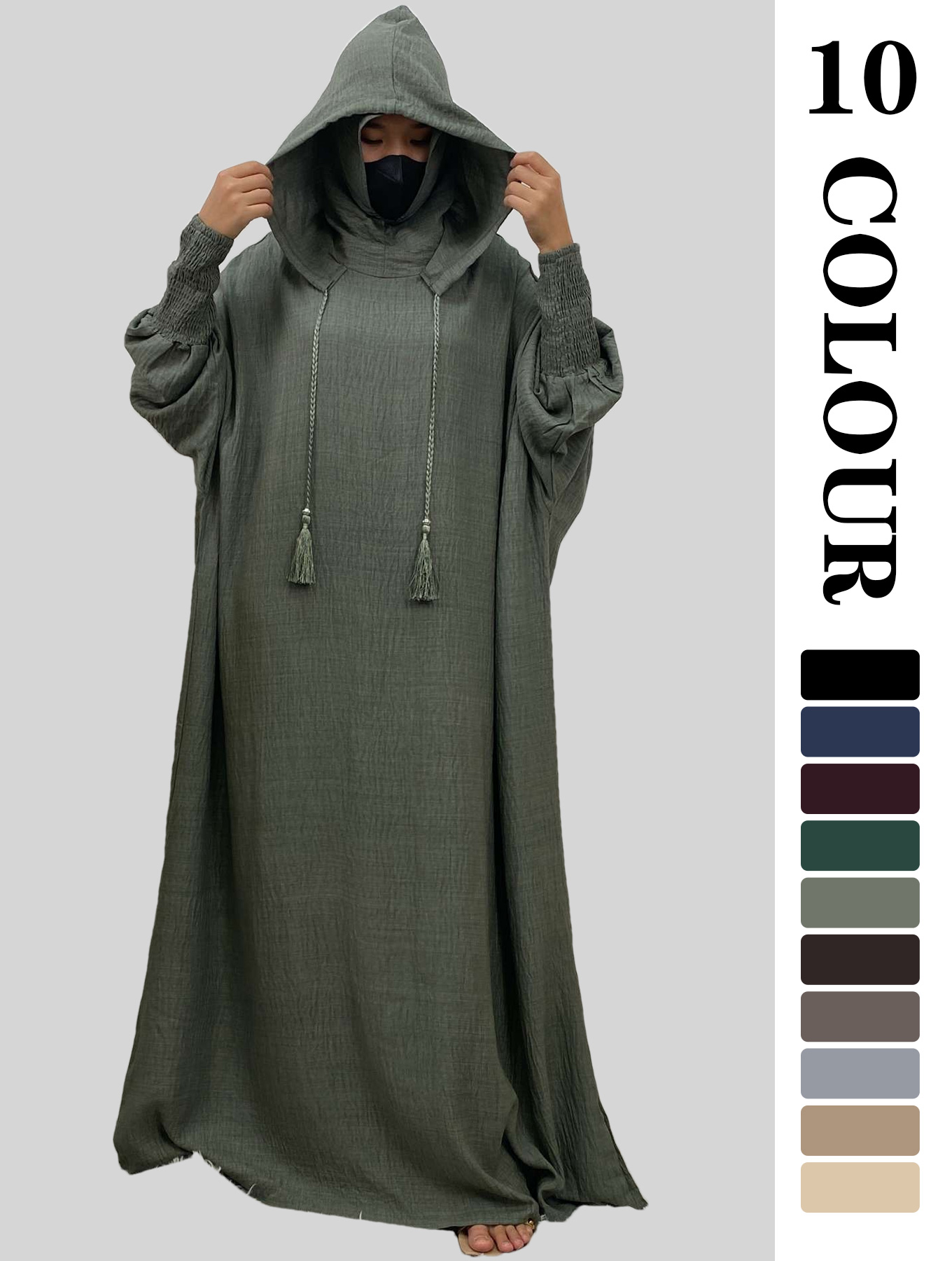 Women 12 Colors Abayas Muslim  - Summer Clothing Colors ulasan dan harga